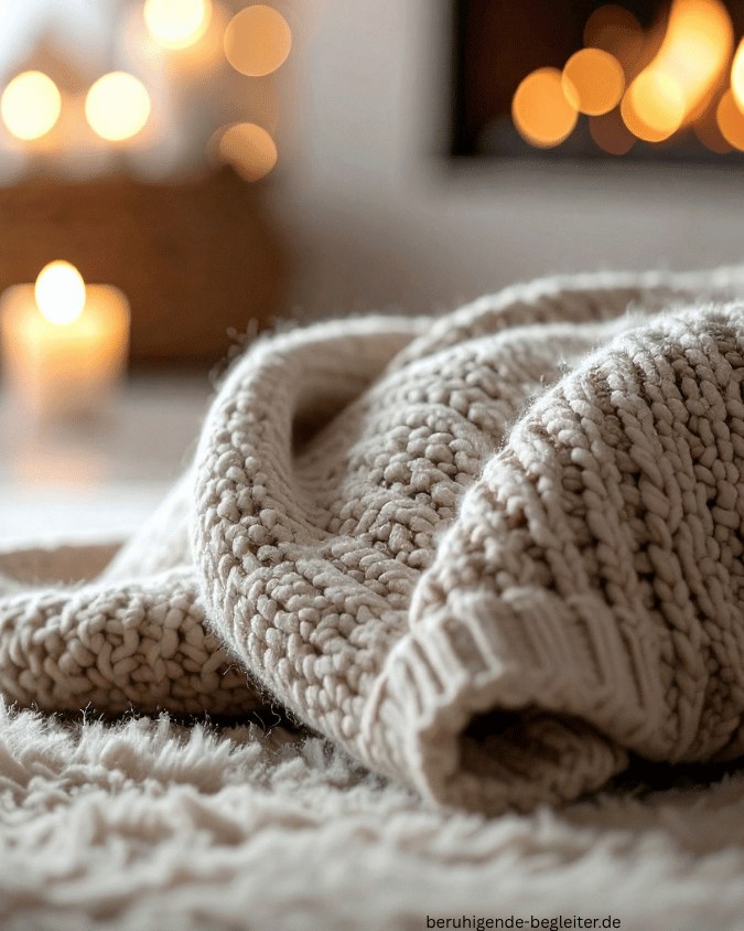 Eine Gewichtsdecke die auf einem Teppich liegt